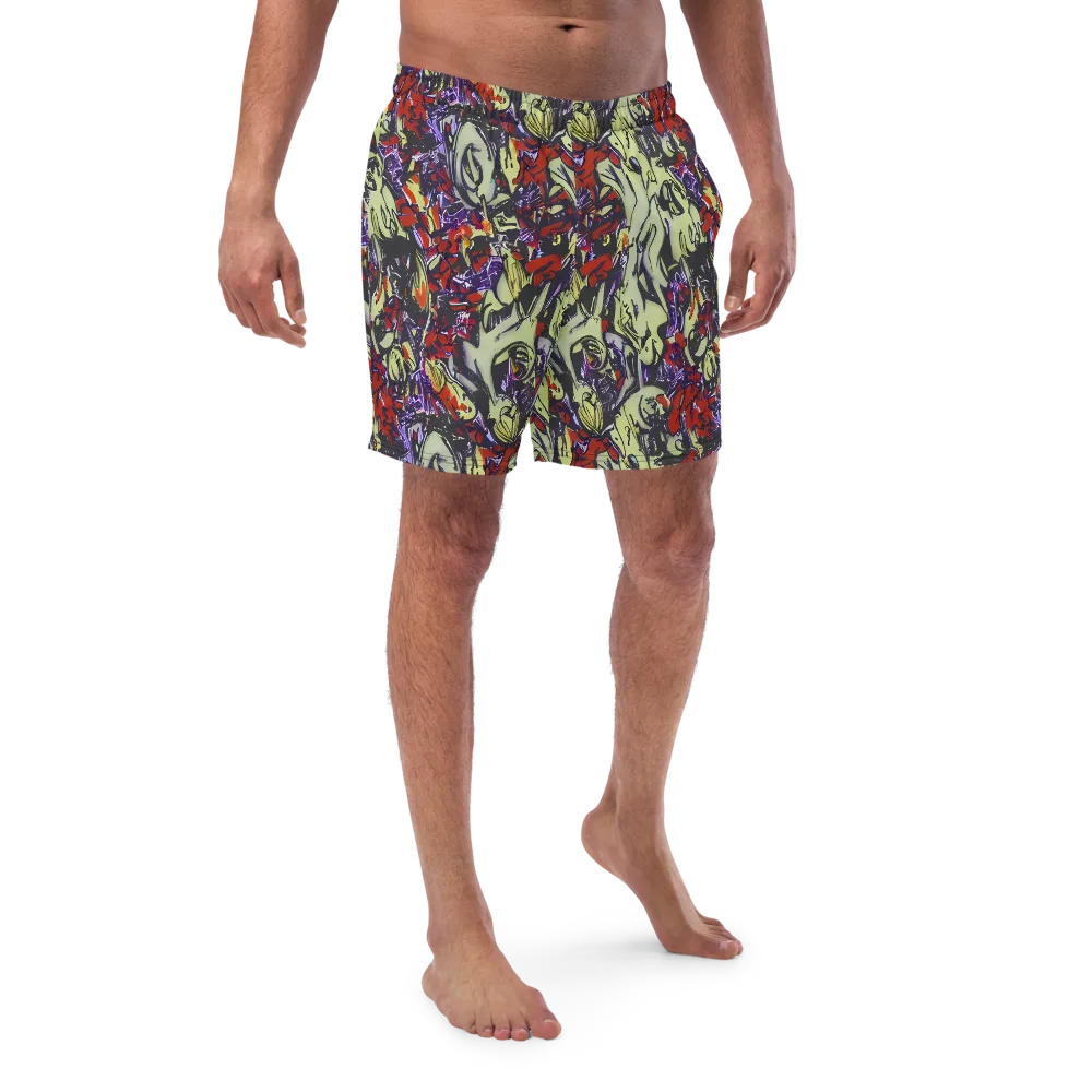 Molten Sketch on Swim Trunks — Front