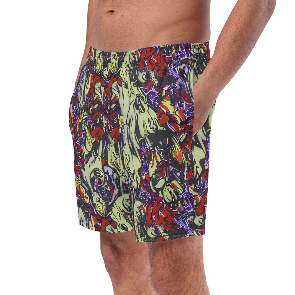 Molten Sketch on Swim Trunks — Left Front