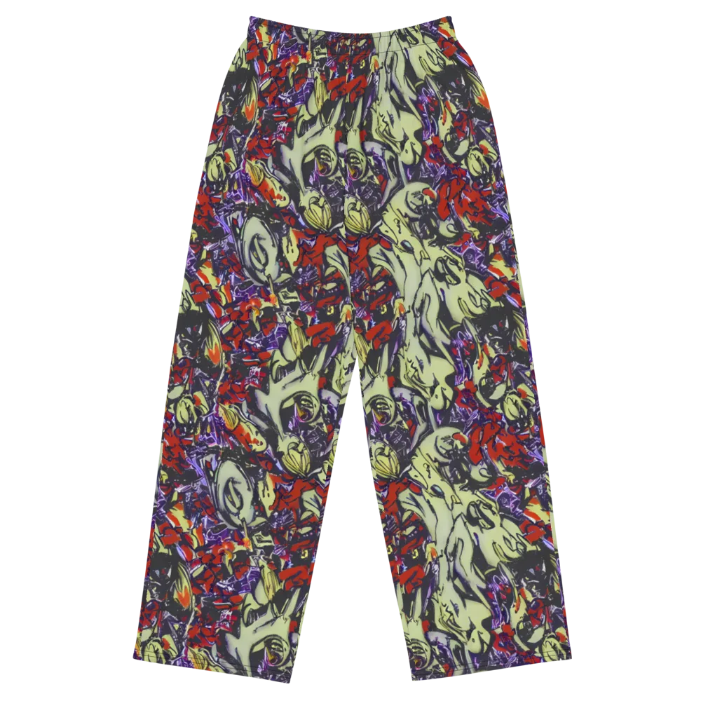 Molten Sketch on Wide-Leg Pants — Front