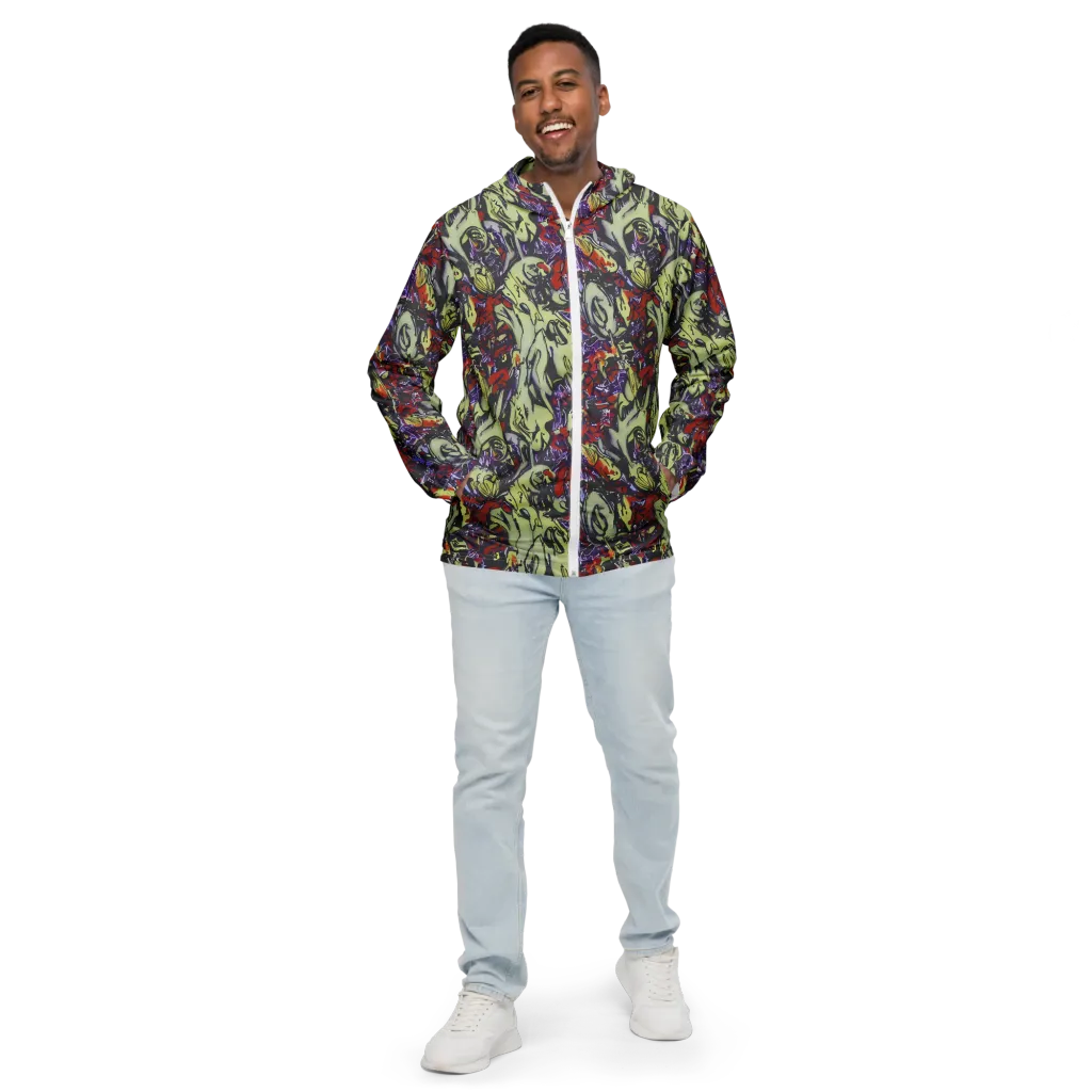 Molten Sketch on Men's Windbreaker — Front