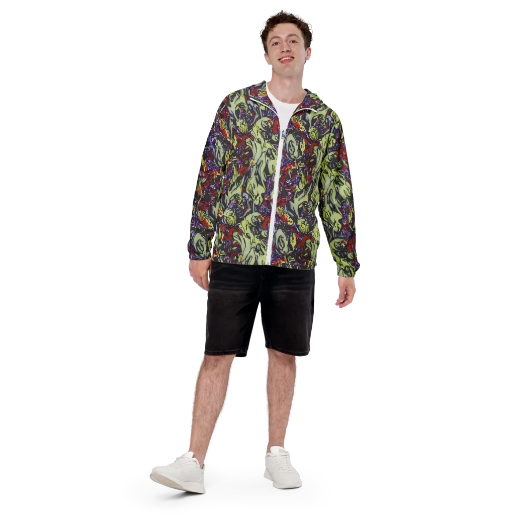 Molten Sketch on Men's Windbreaker — Front