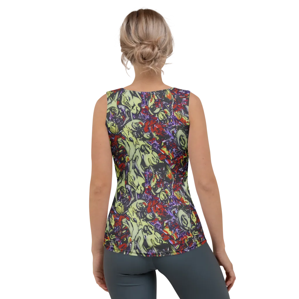 Molten Sketch on Women's Tank Top — Back