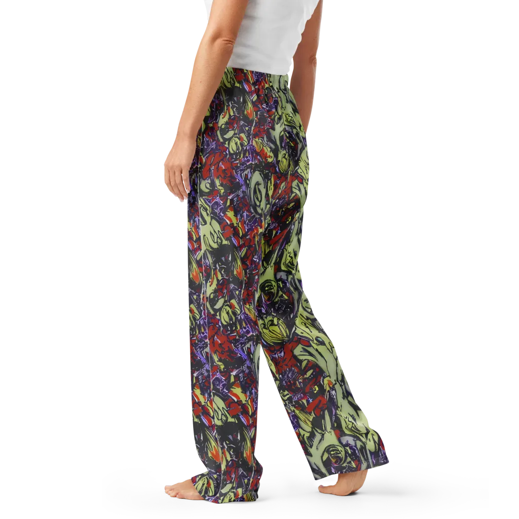 Molten Sketch on Women's Pajama Pants — Left
