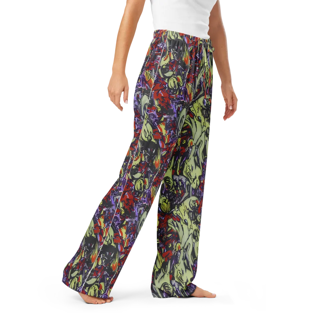 Molten Sketch on Women's Pajama Pants — Right Front