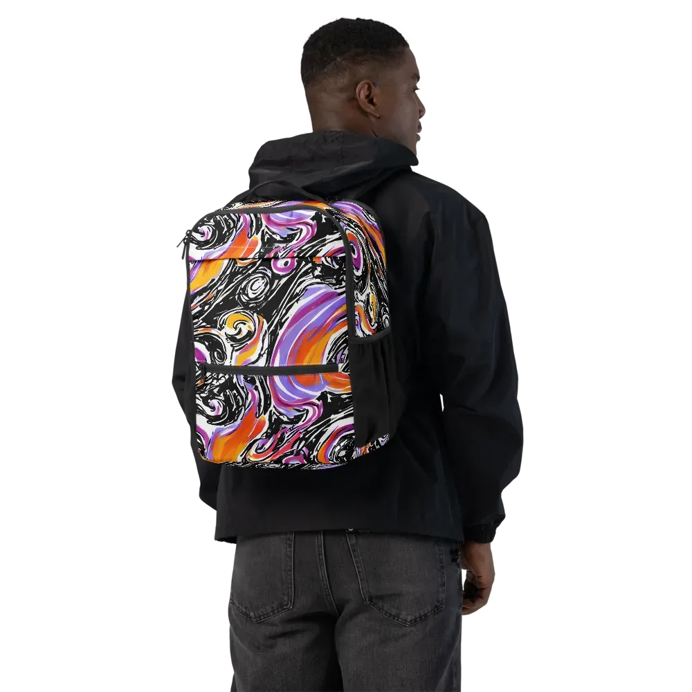 Inferno Spiral on Utility Backpack — Back