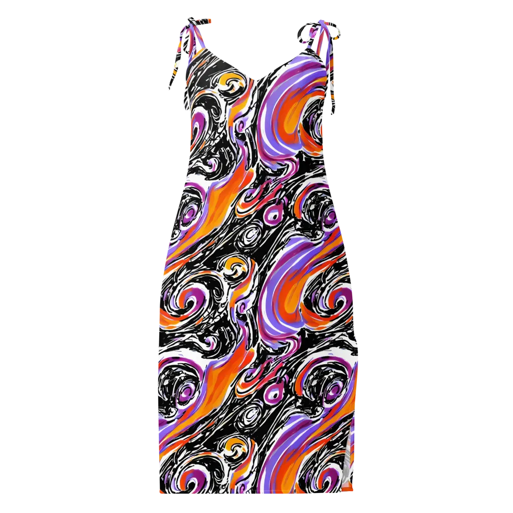 Inferno Spiral on Slip Dress — Front