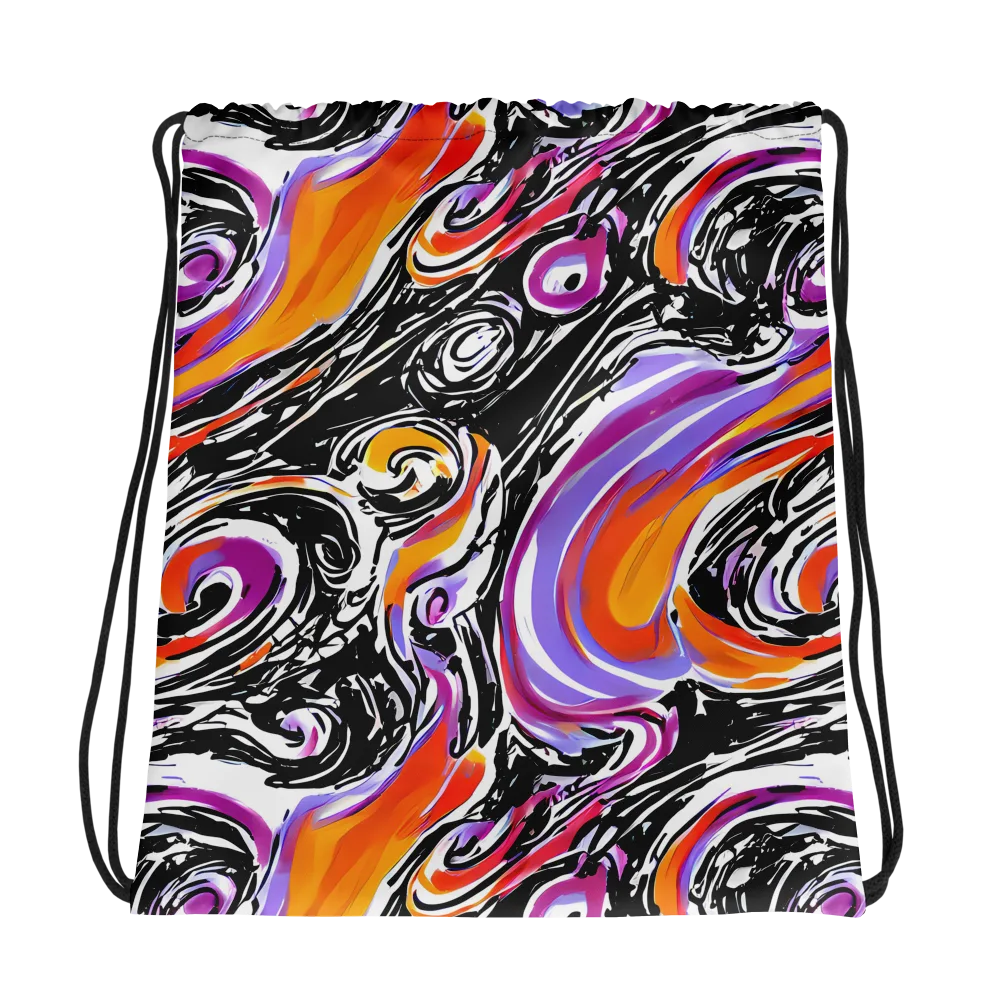 Inferno Spiral on Drawstring Bag — Photo