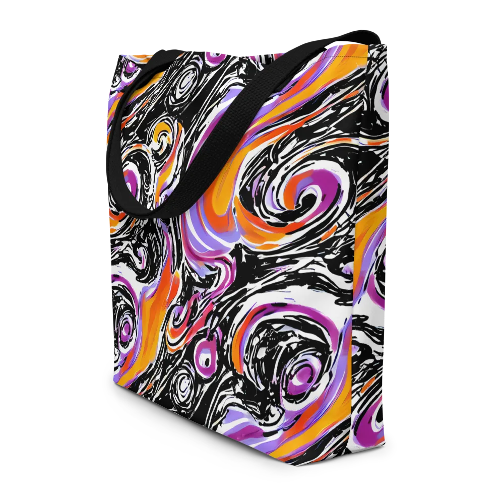 Inferno Spiral on Large Tote Bag W/ Pocket — Front