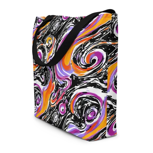 Inferno Spiral on a Large Tote Bag W/ Pocket
