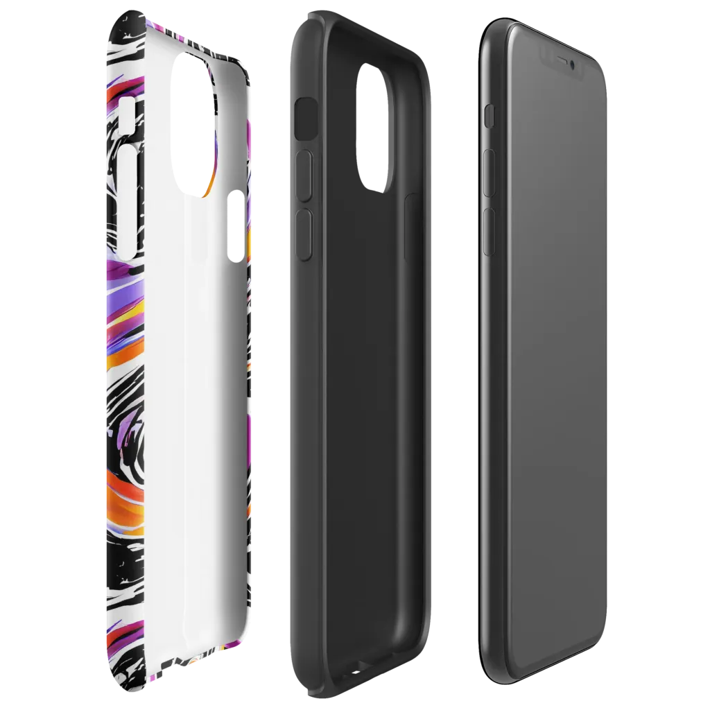 Inferno Spiral on Tough Case for iPhone® — Right