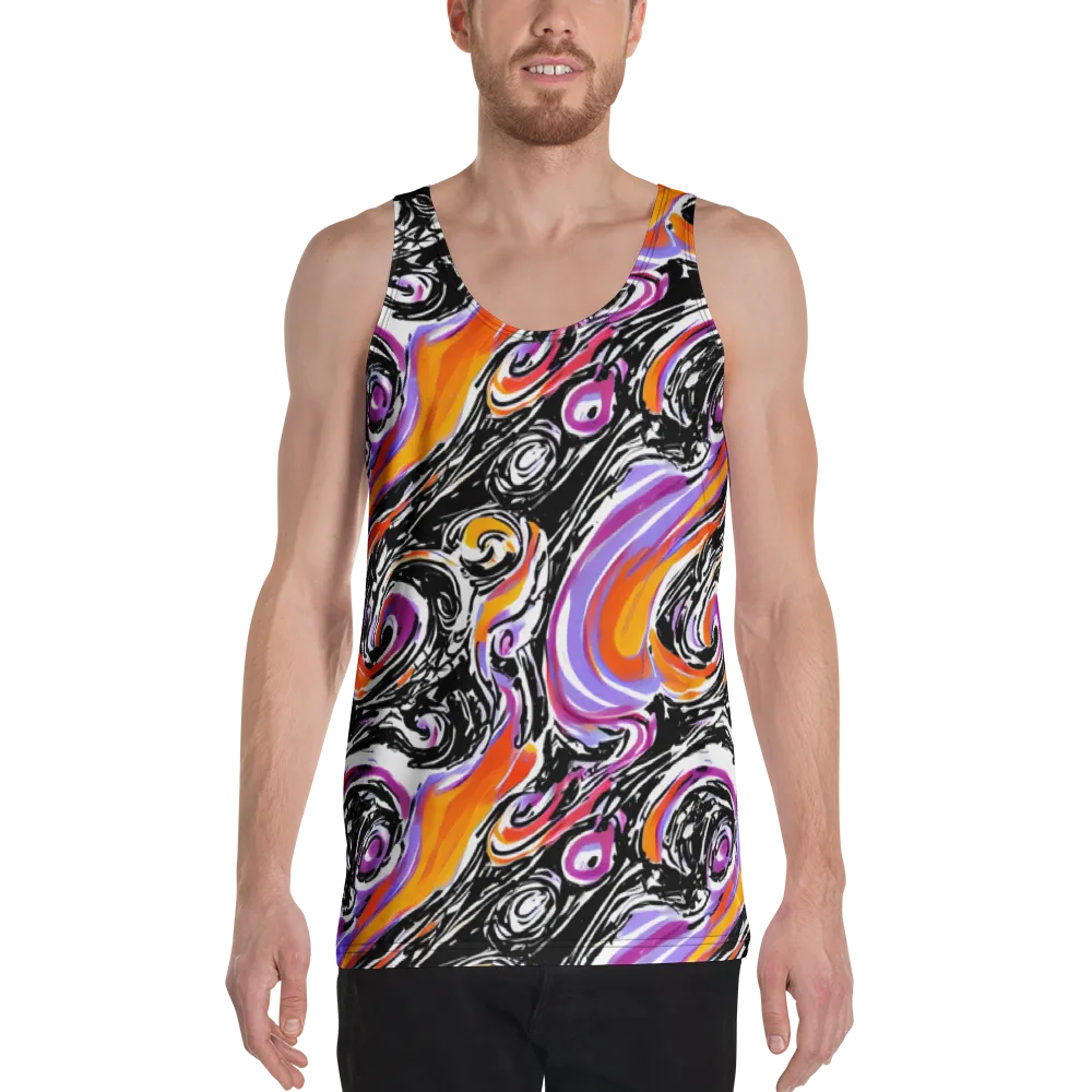Inferno Spiral on Men's Tank Top — Front