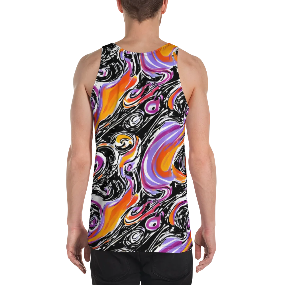 Inferno Spiral on Men's Tank Top — Back