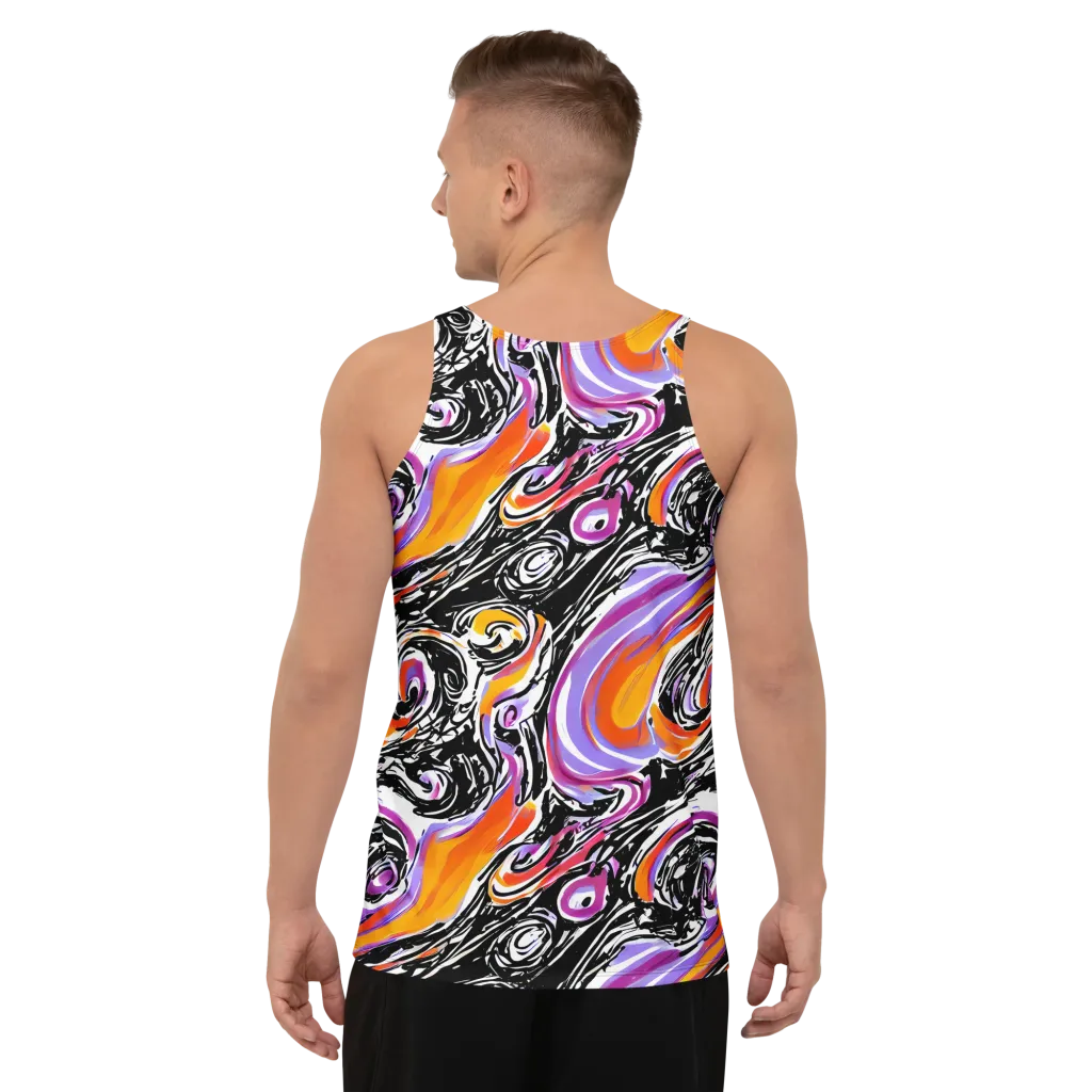 Inferno Spiral on Men's Tank Top — Back