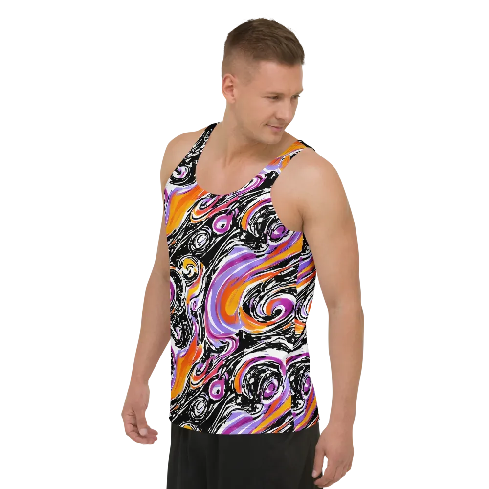 Inferno Spiral on Men's Tank Top — Left Front