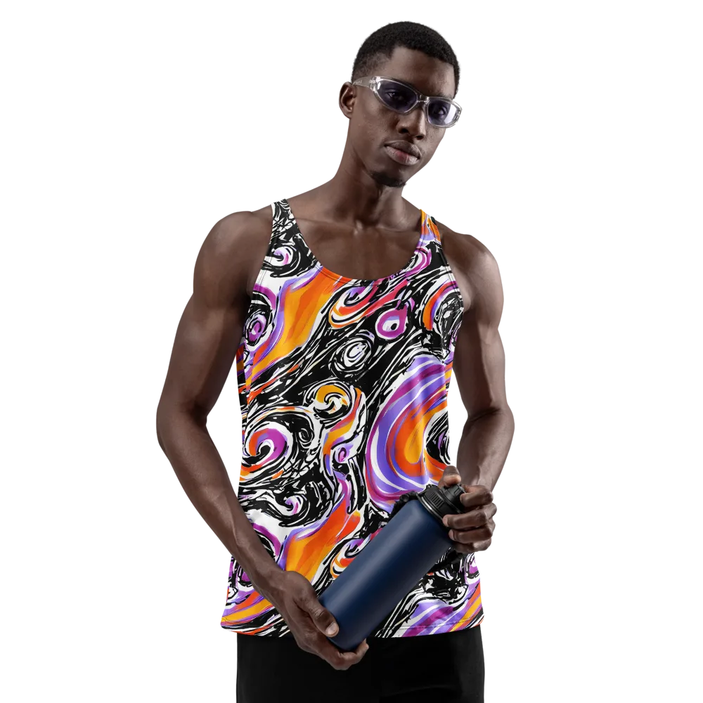 Inferno Spiral on Men's Tank Top — Front