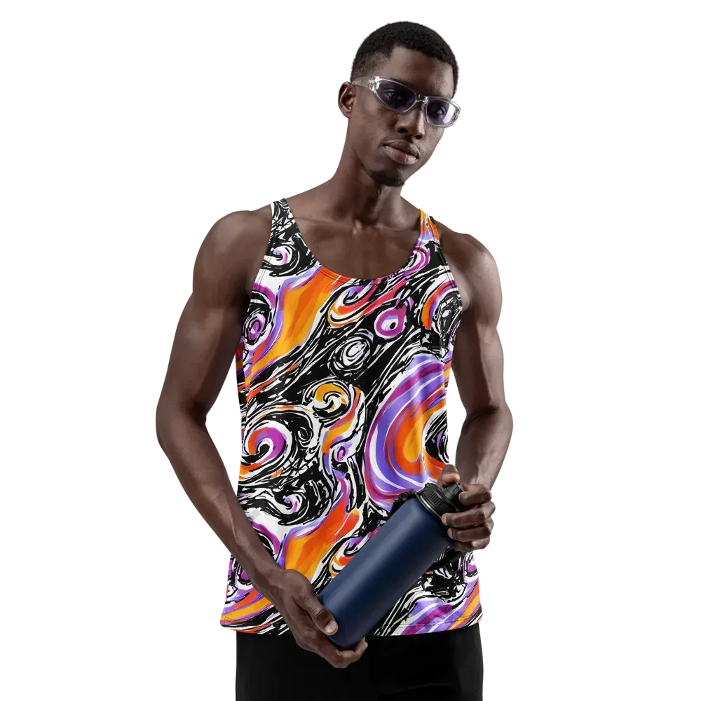 Inferno Spiral on Men's Tank Top — Front