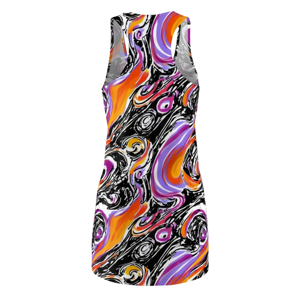 Inferno Spiral on Racerback Dress — Back