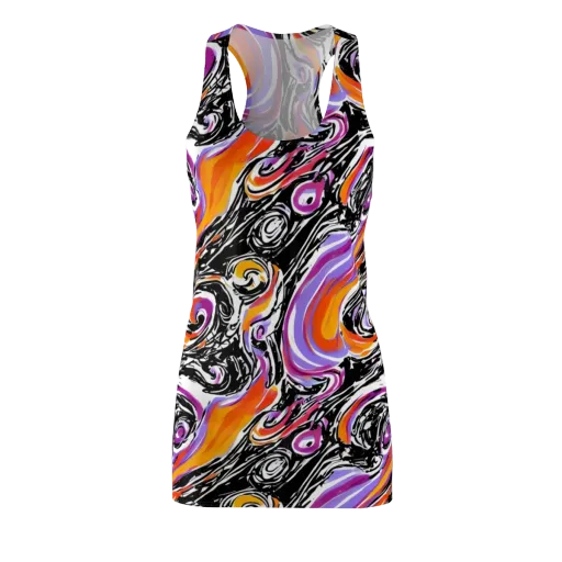 Inferno Spiral on a Racerback Dress