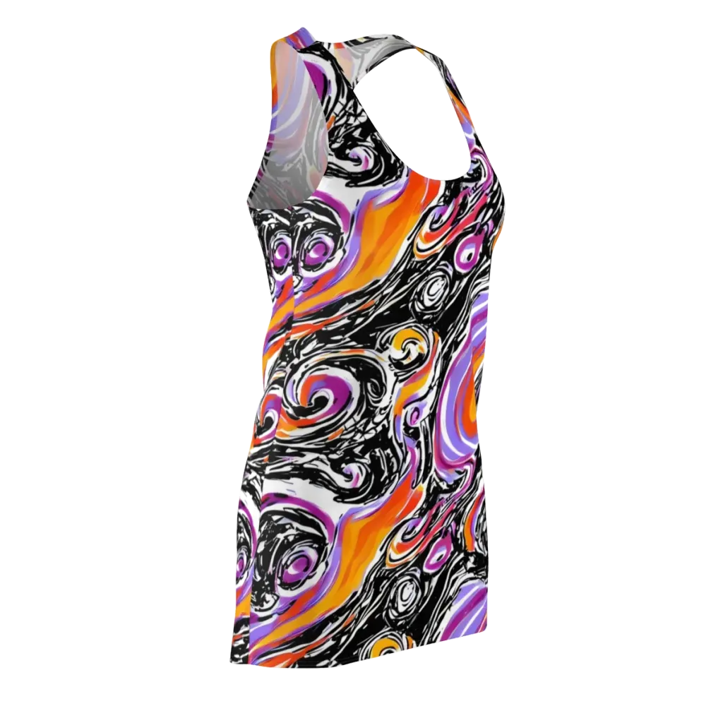 Inferno Spiral on Racerback Dress — Front Side
