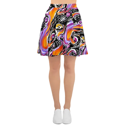 Inferno Spiral on a Skater Skirt