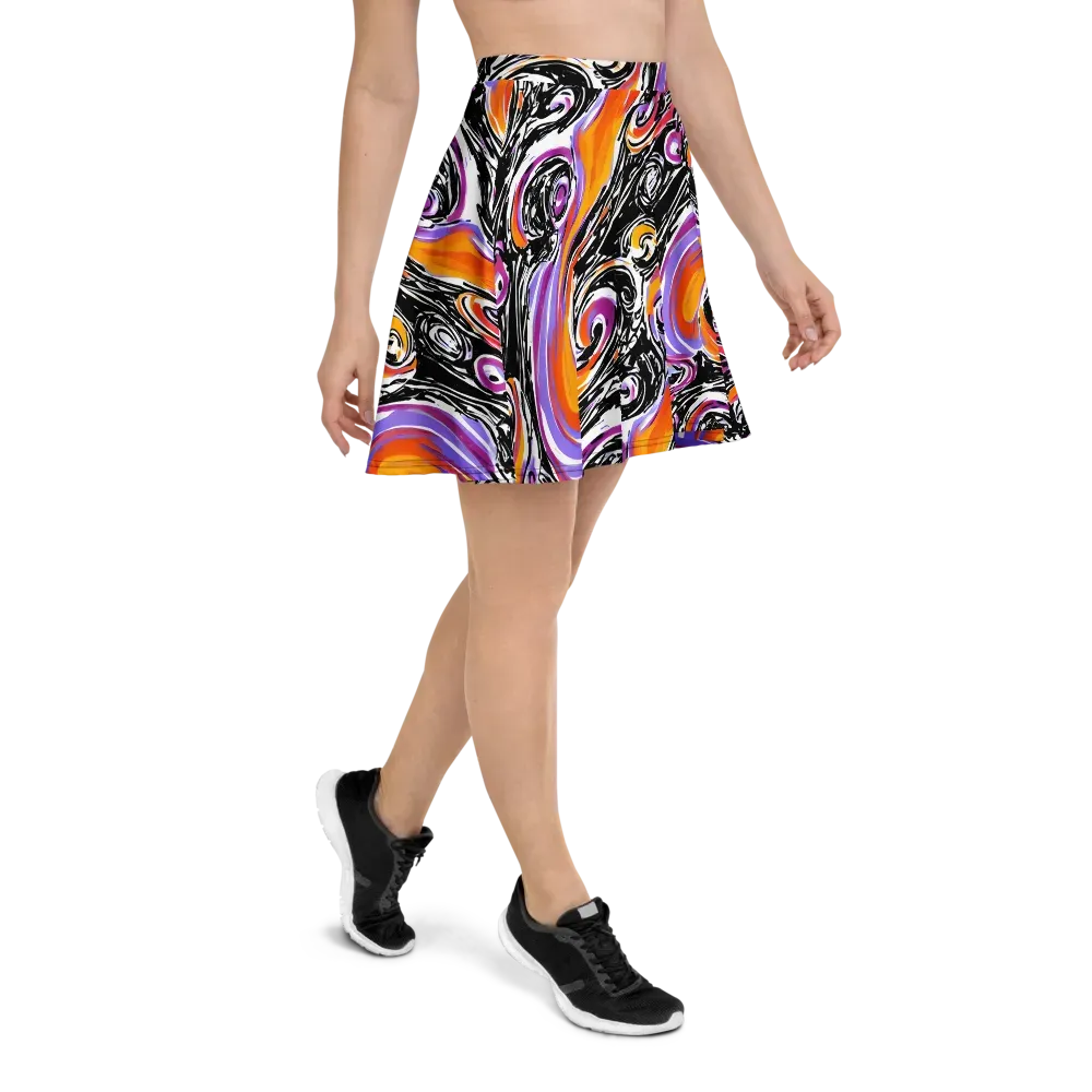 Inferno Spiral on Skater Skirt — Right