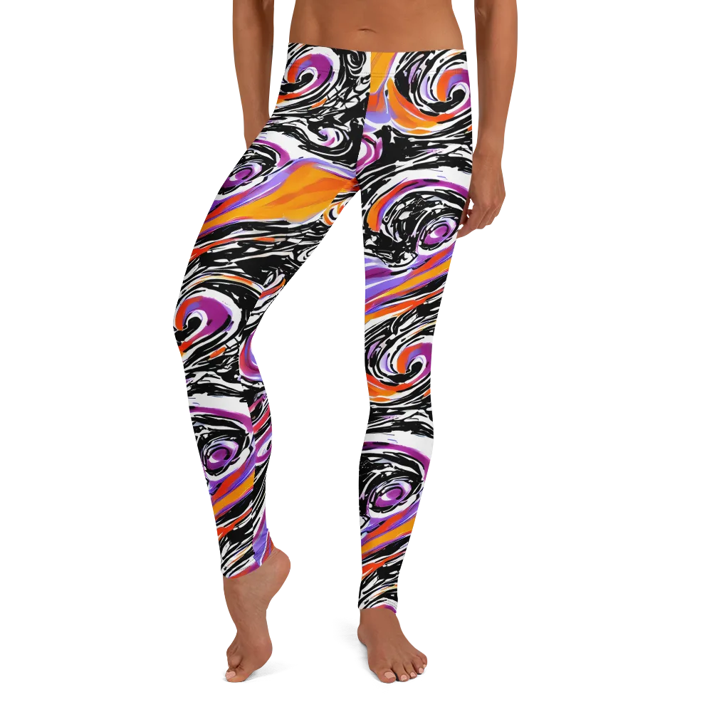 Inferno Spiral on Leggings — Front