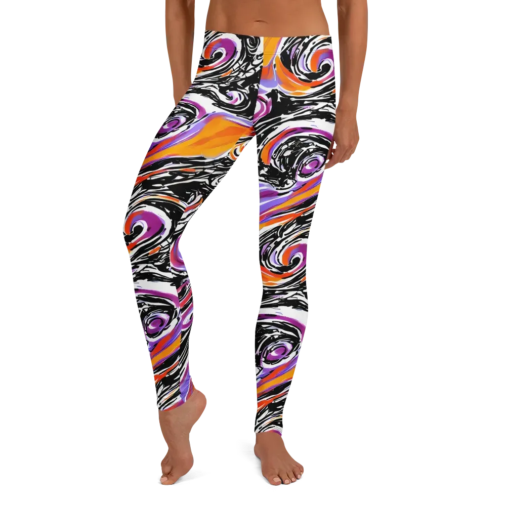 Inferno Spiral on Leggings — Front