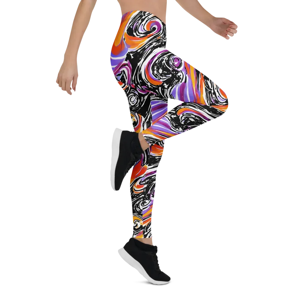 Inferno Spiral on Leggings — Right