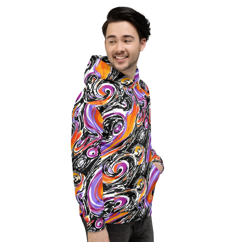 Inferno Spiral on Hoodie — Right