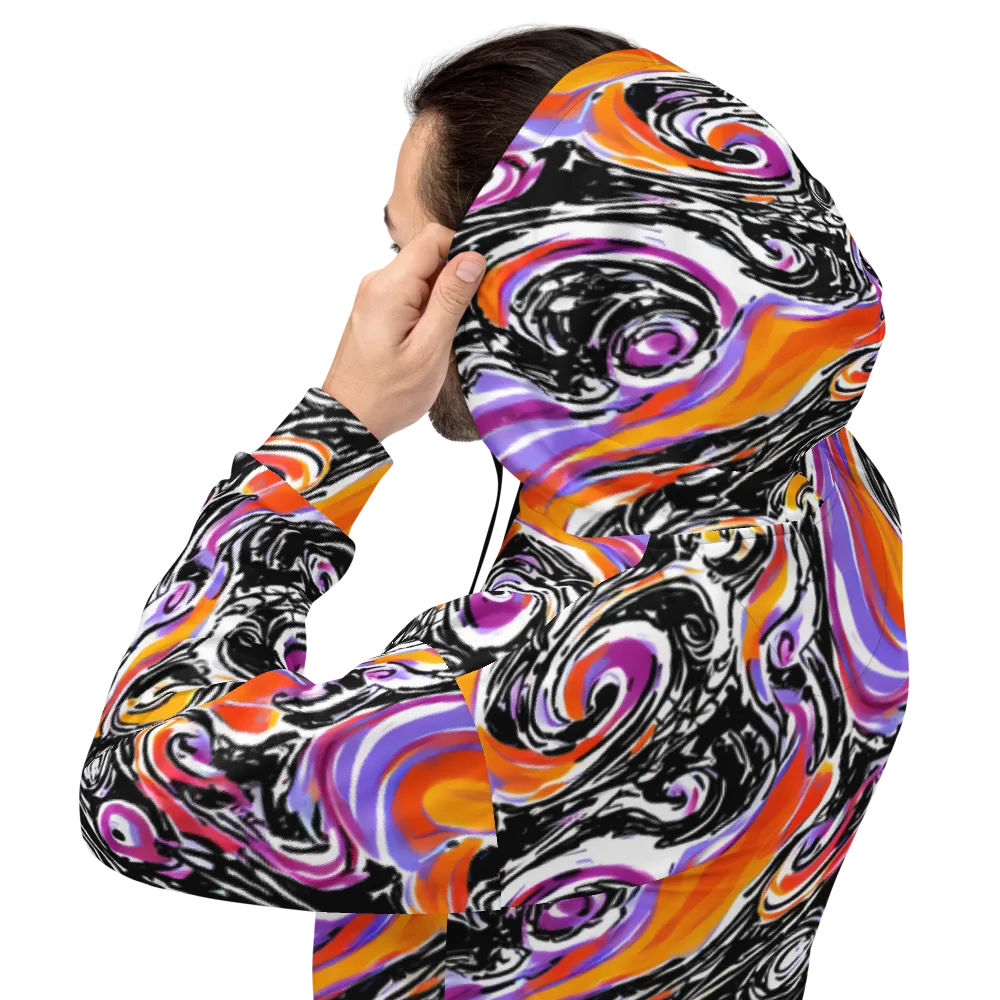 Inferno Spiral on Hoodie — Back
