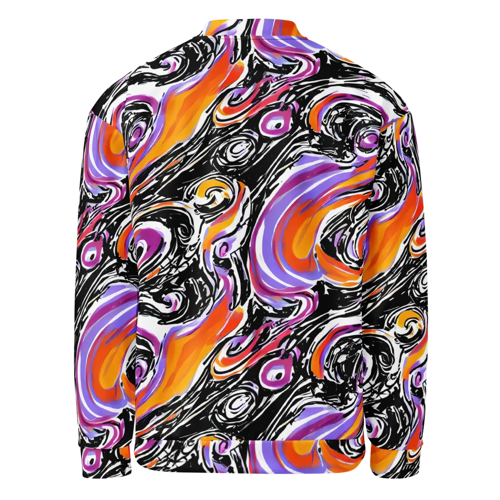 Inferno Spiral on Bomber Jacket — Back