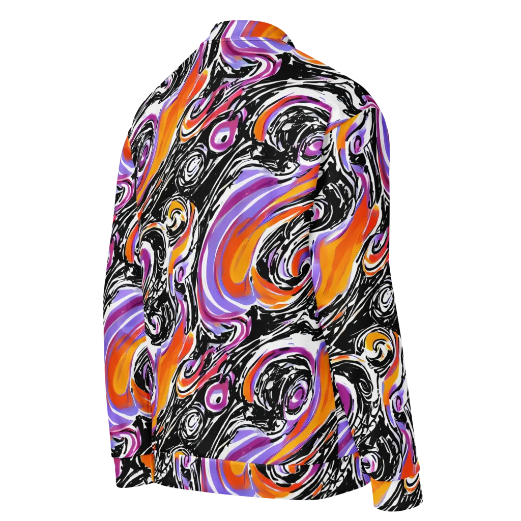 Inferno Spiral on Bomber Jacket — Right Back
