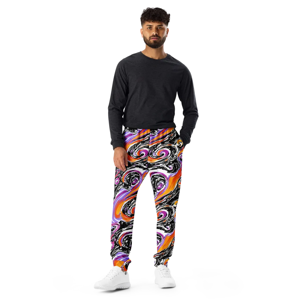 Inferno Spiral on Men's Joggers — Front