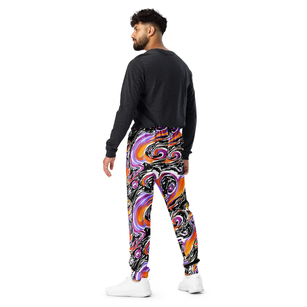 Inferno Spiral on Men's Joggers — Back