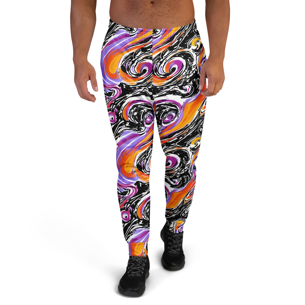 Inferno Spiral on Men's Joggers — Front