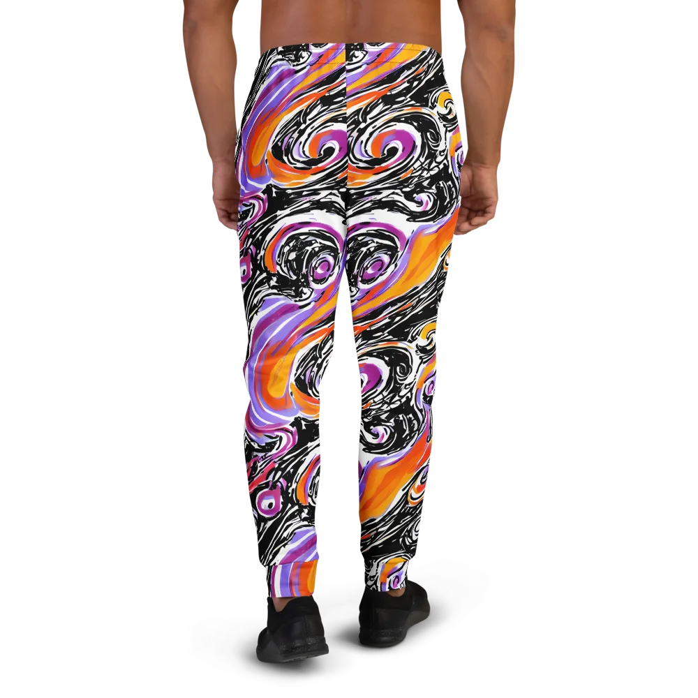 Inferno Spiral on Men's Joggers — Back