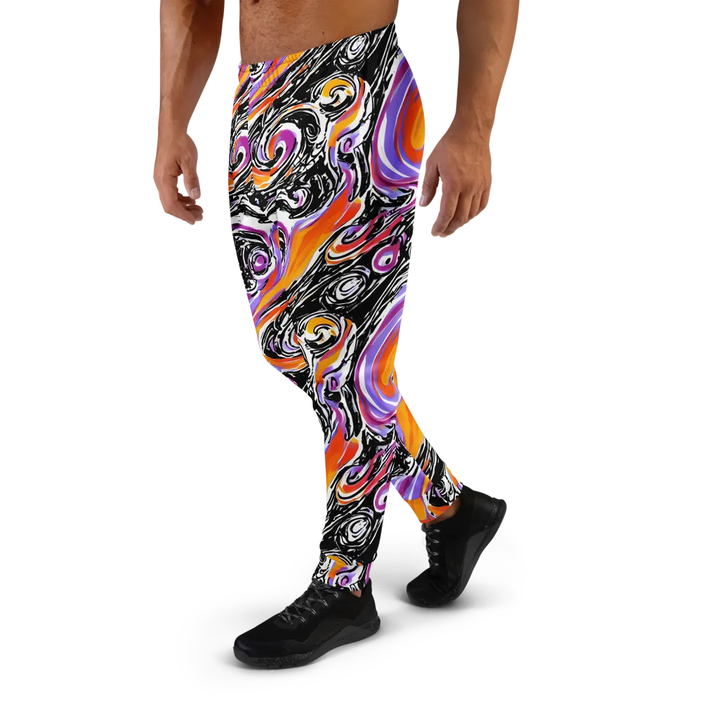 Inferno Spiral on Men's Joggers — Left