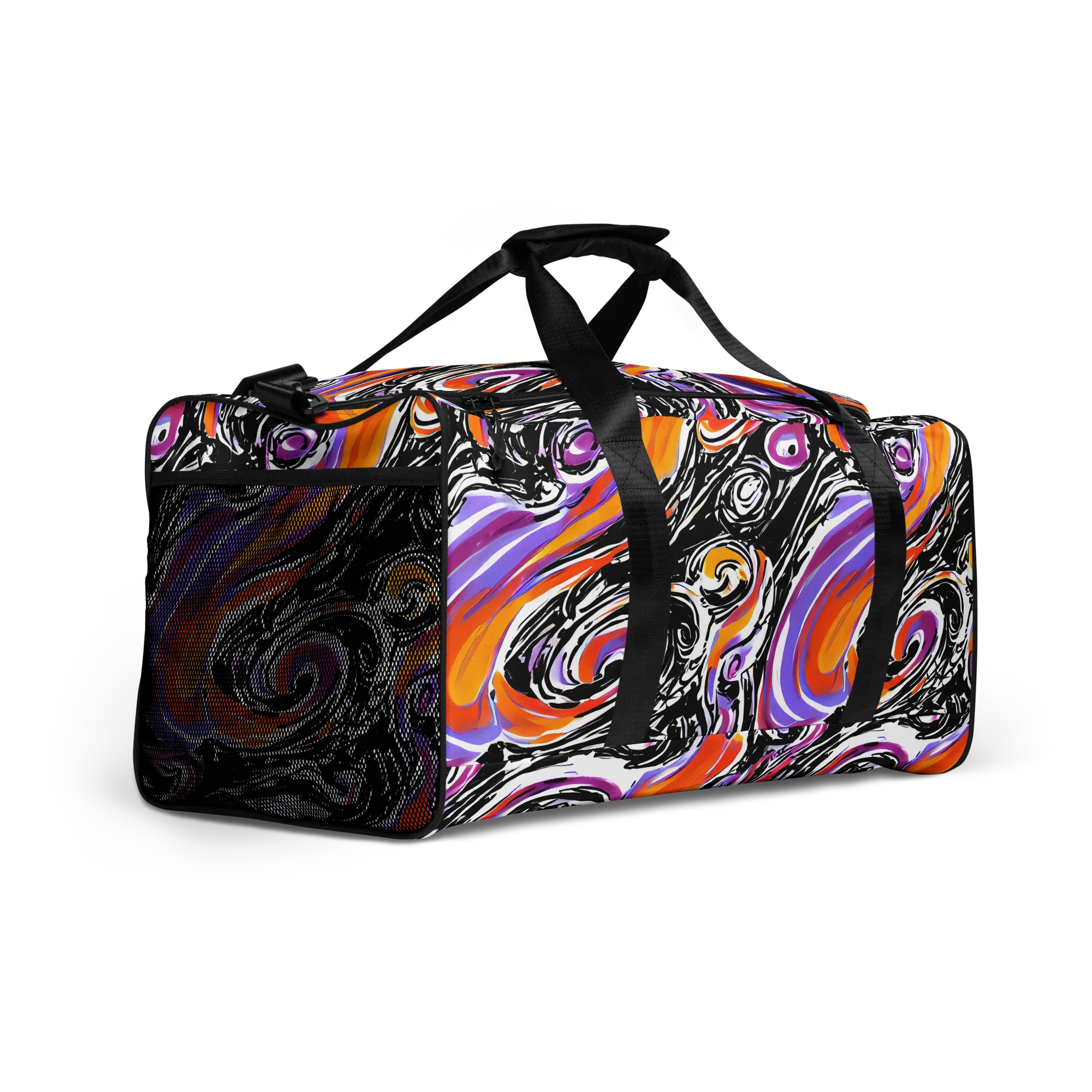 Inferno Spiral on Duffle Bag — Right Front
