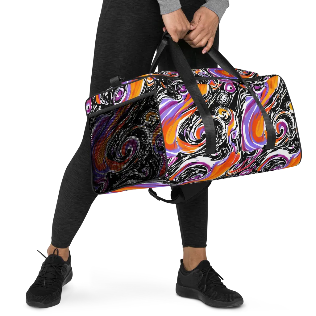 Inferno Spiral on Duffle Bag — Right Front