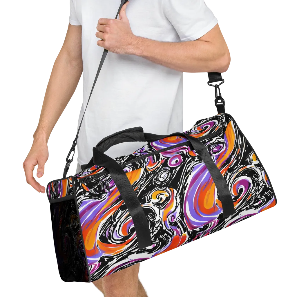 Inferno Spiral on Duffle Bag — Right Front