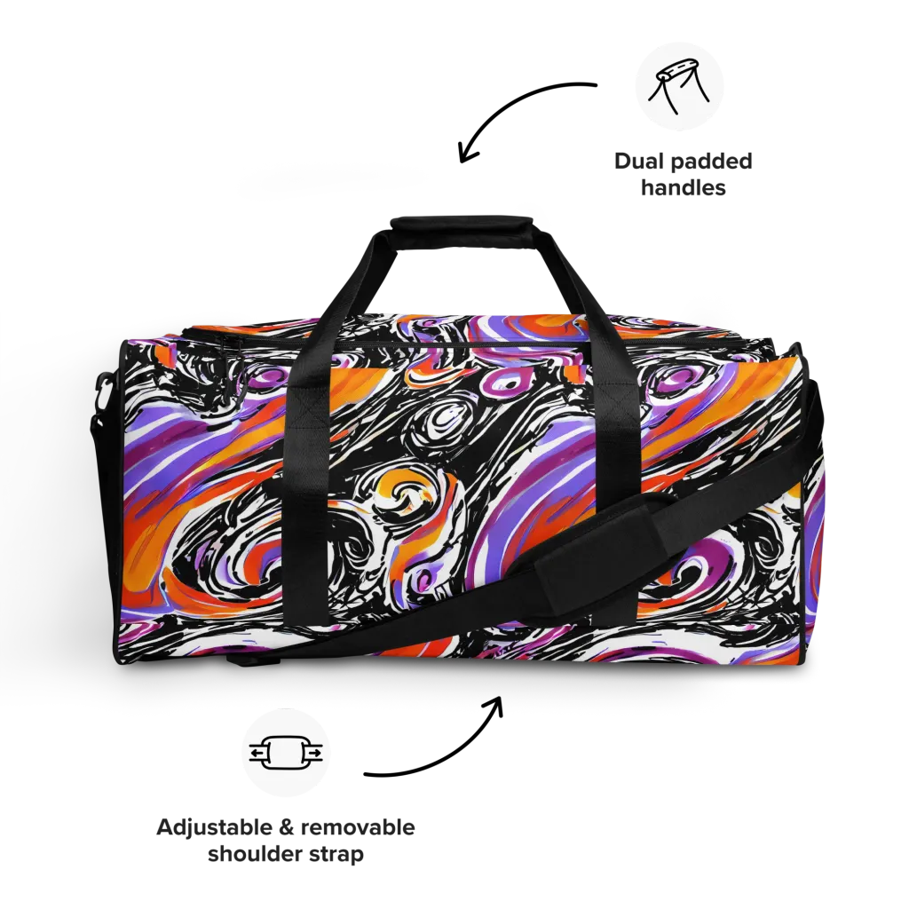 Inferno Spiral on Duffle Bag — Front