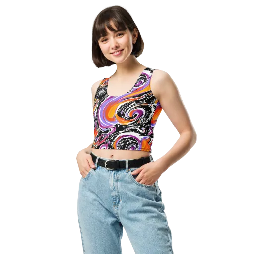 Inferno Spiral on a Crop Top