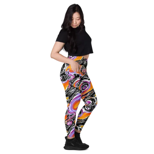 Inferno Spiral on a Leggings with Pockets