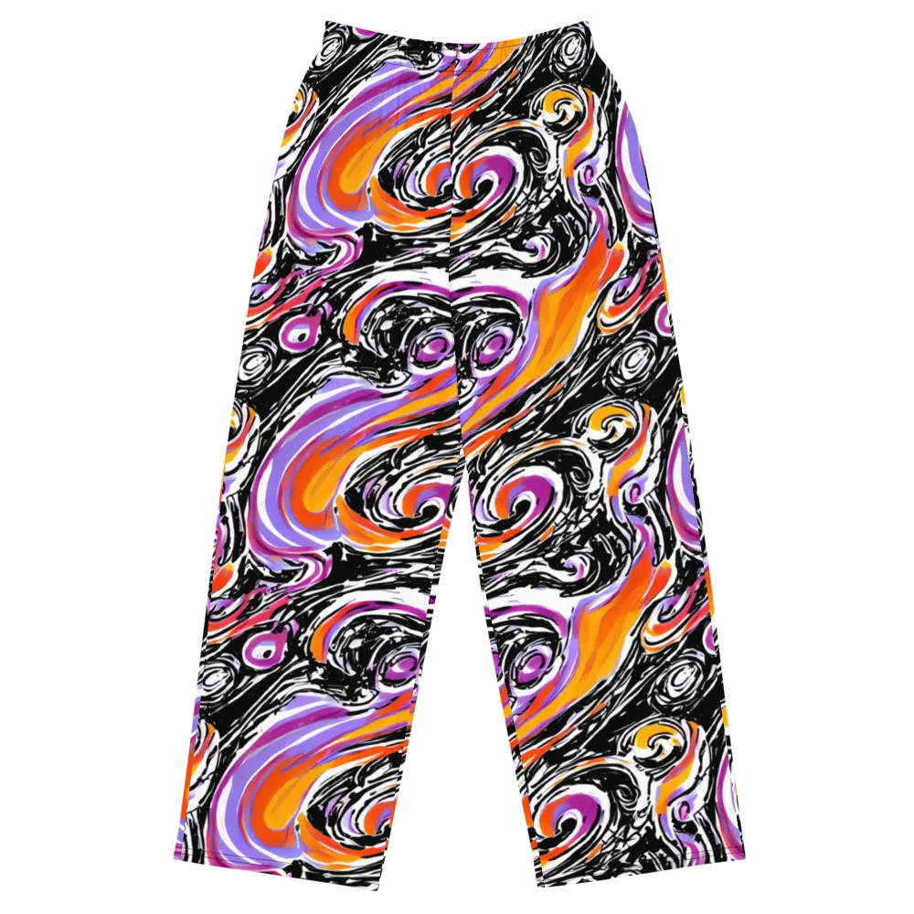 Inferno Spiral on Wide-Leg Pants — Front