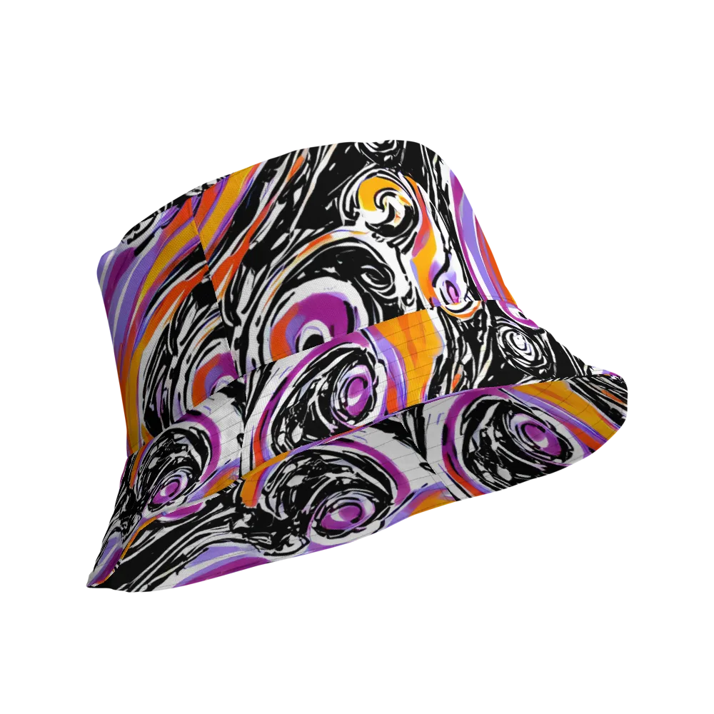 Inferno Spiral on Reversible Bucket Hat — Product details Outside
