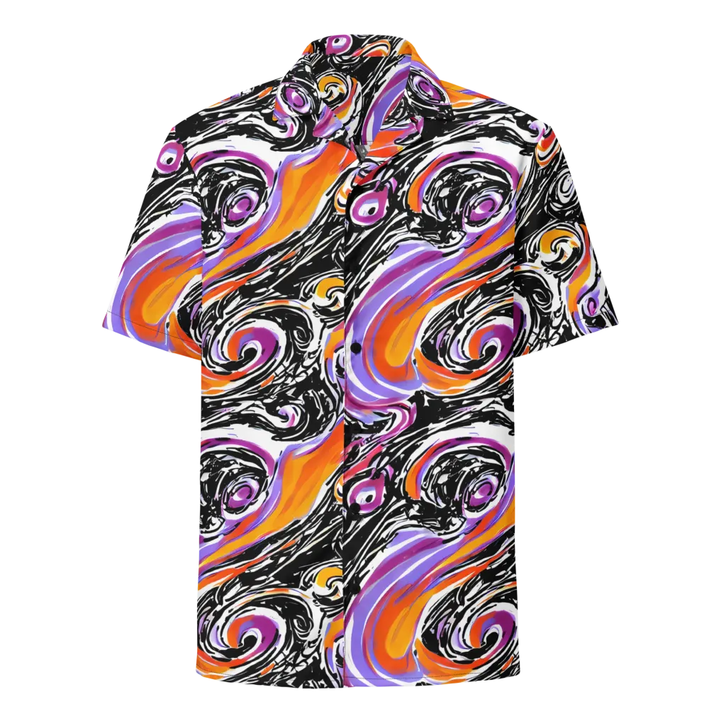 Inferno Spiral on Button Shirt — Front