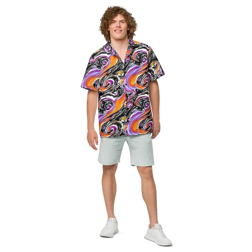 Inferno Spiral on a Button Shirt