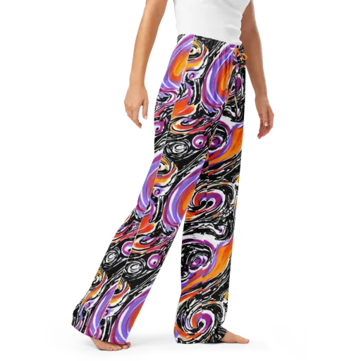 Inferno Spiral on a Women's Pajama Pants