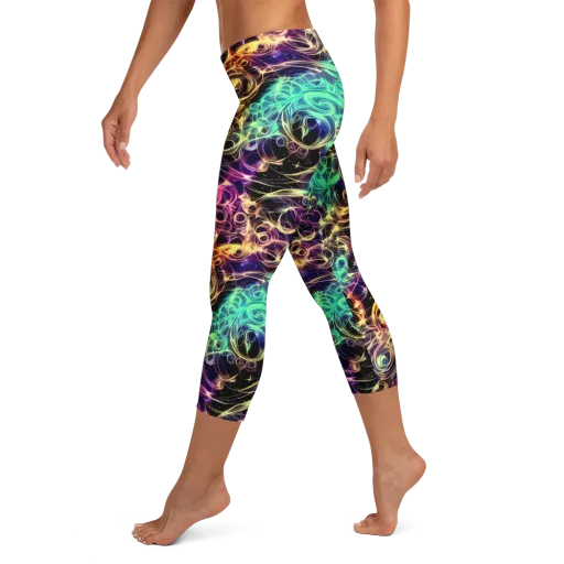 Radiant Spiral on a Capri Leggings
