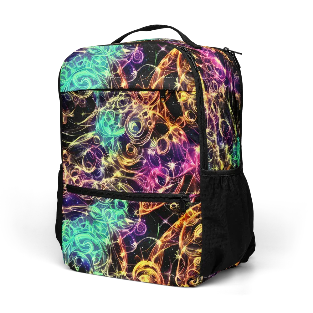 Radiant Spiral on Utility Backpack — Left Front
